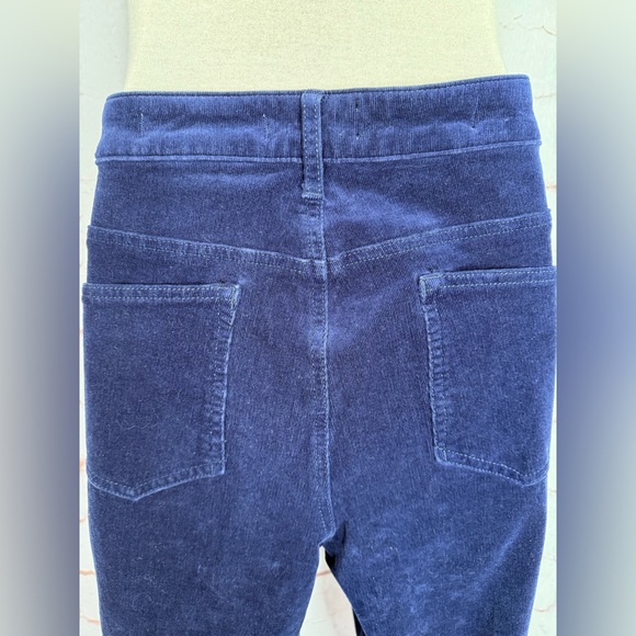 ANTHROPOLOGIE PILCRO Plus Size 32 High Rise Skinny Navy Corduroy 35” Waist Jeans - Picture 7 of 16